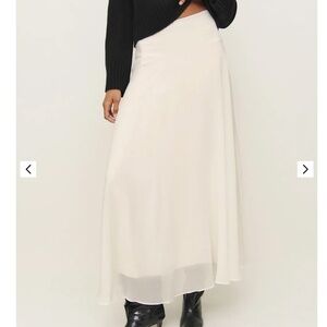Reformation Erina Skirt Ivory - Size 8